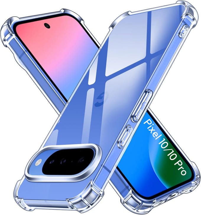 Hoesje geschikt voor Google Pixel 10 backcover Shockproof siliconen Transparant