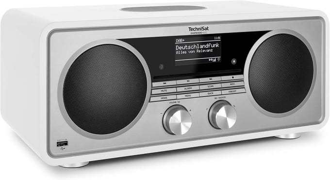 Stereo Internetradio met DAB+, CD, Bluetooth en Subwoofer - Wit