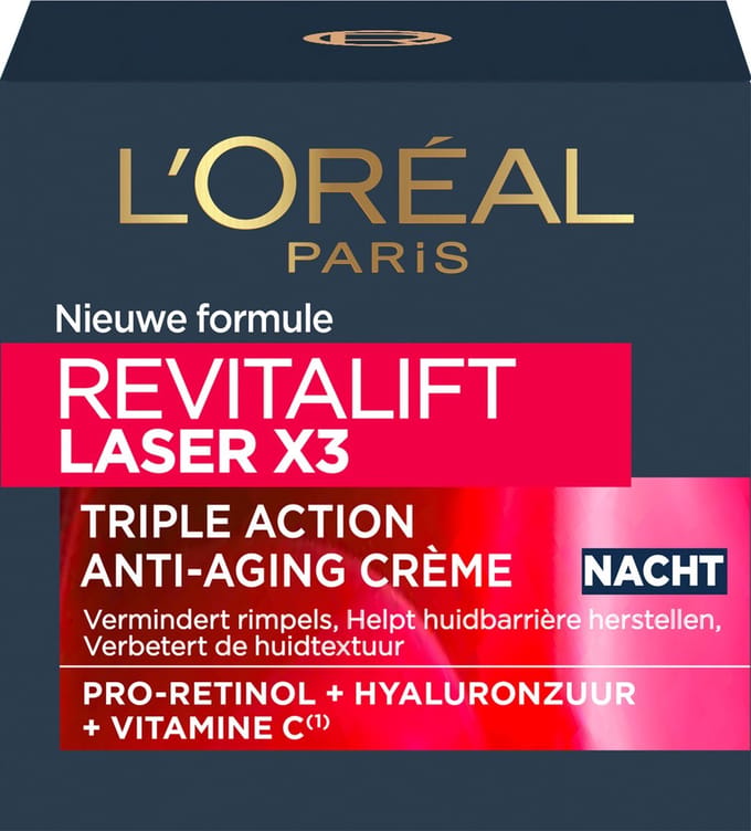 L'Oreal - Revitalift Laser X3 Anti-Age Cream-Mask Regenerating Therapy For The Night 50Ml