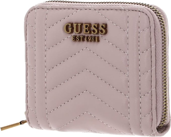 GUESS Portemonnee Lovide SLG Small Zip Around Wallet Rosewood Roze