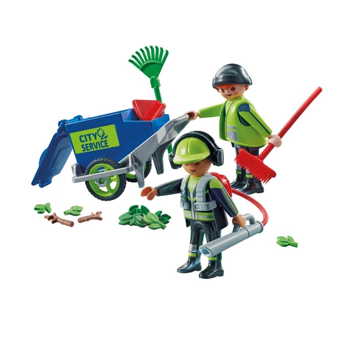 PLAYMOBIL City Action Figurenset schoonmaakteam - 71434