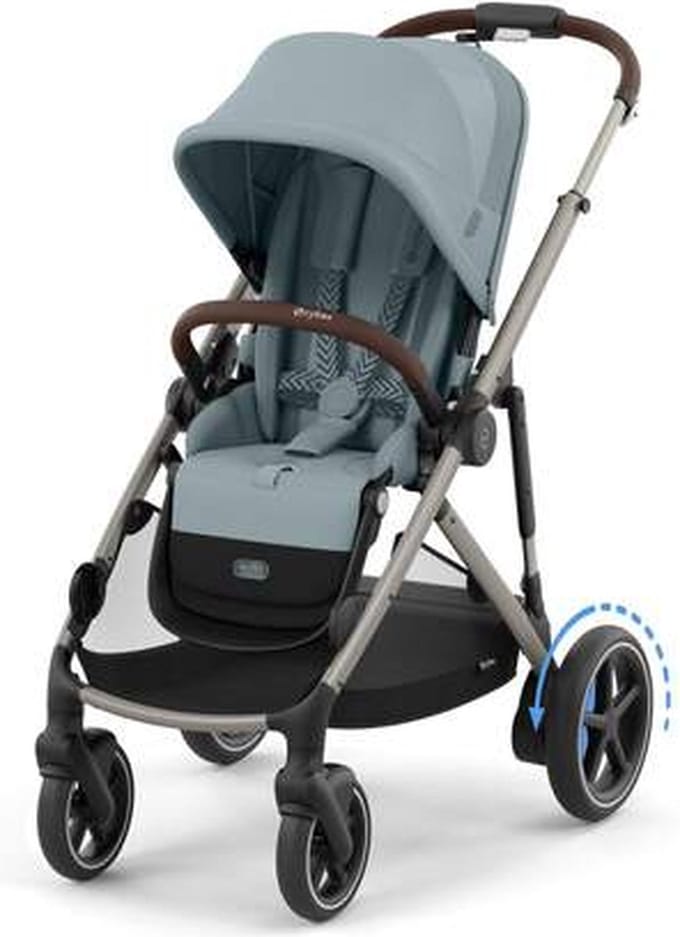 Cybex e-Gazelle S - Kinderwagen - Stormy Blue - Taupe Frame