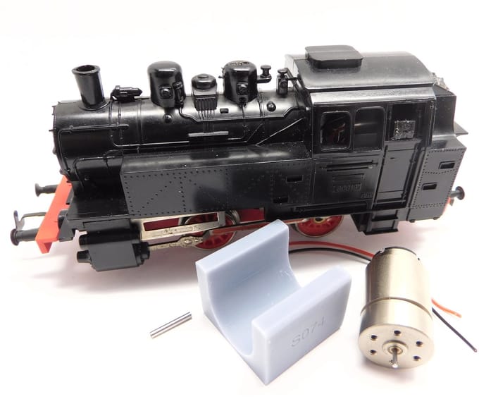 micromotor HP009 ombouwset Piko BR 80, BR 98 DB, DR, DRG, DSB, NS, SNCF (Oude Model)