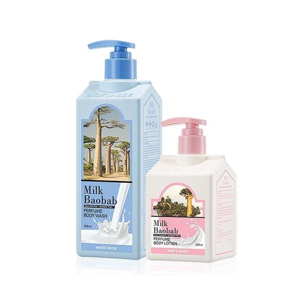 [Melk Baobab] Body Wash Witte Musk 500ml white