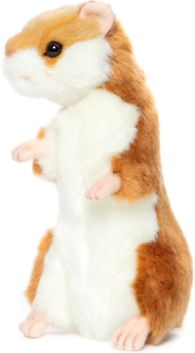 Hansa pluche hamster - knuffeldier - 15 cm - bosdieren knuffel - realistisch