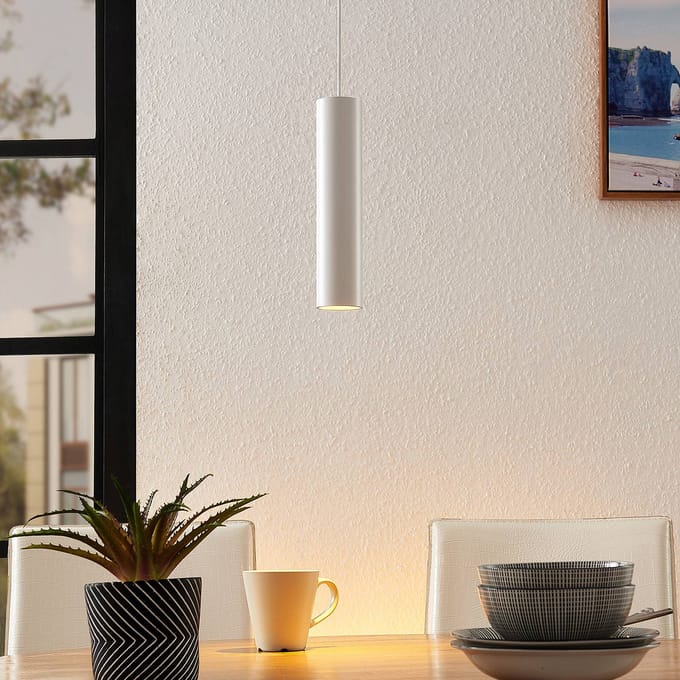 Arcchio - hanglamp - 1licht - Aluminium - H: 27 cm - GU10 - wit