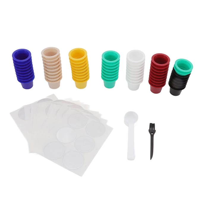 60 Stuks Navulbare Wegwerp Koffiecapsule Cup Koffiecapsule Filter Cup voor Nespresso Cafe Melk blue