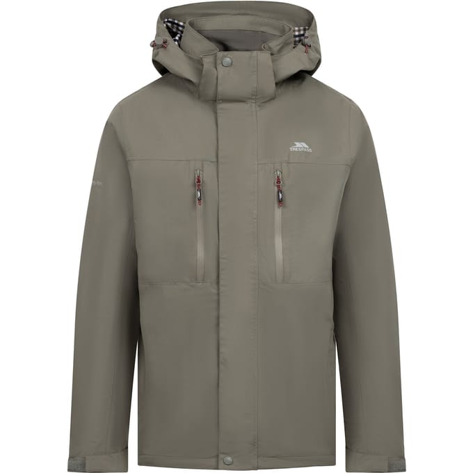 Trespass Mannen Griminish Waterdichte Jacket (Groen Rook)
