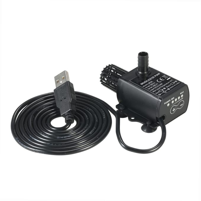 Decdeal Ultra-stille Mini USB DC5V 4.8W 300L/H Lift 300cm Borstelloze Waterpomp Waterdicht