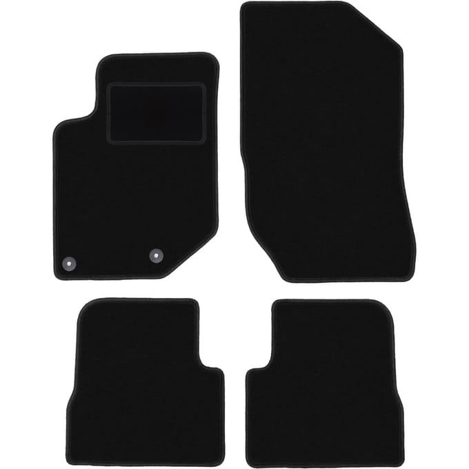Zwarte veloursmatten voor: Peugeot 2008 II hatchback (2019-)