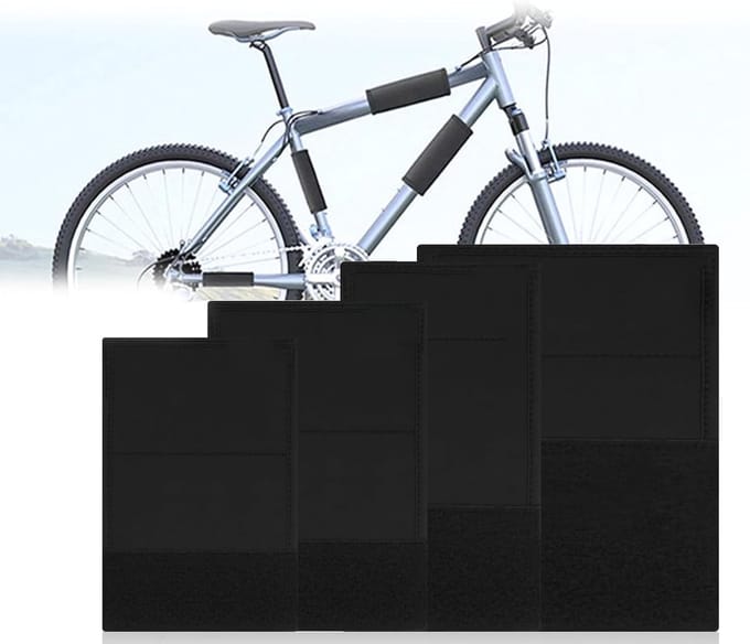 Bicycle Frame Protector Set voor Transport - Krassenbestendige Hoezen voor Carbon Frames, MTB en E-Bikes in 4 Maten (S/M/L/XL)