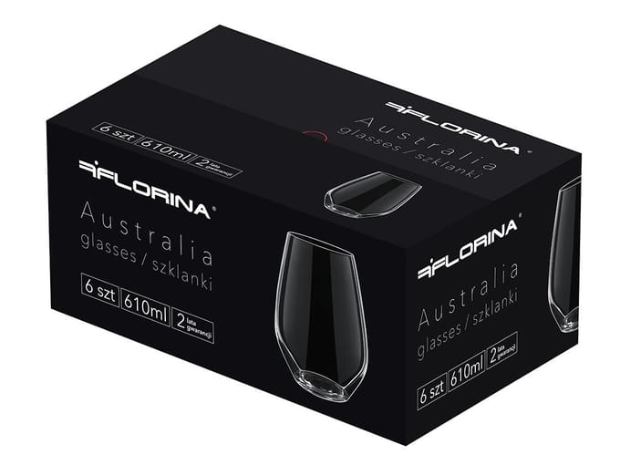 Florina Glazen 610 ml - Set van 6 stuks