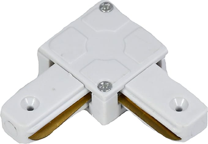 Ledl Trackrails L-Vorm Koppelstuk 1 Fase Wit
