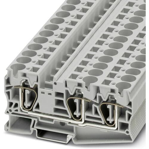 Phoenix Contact 3035328 Doorgangsserieklem 12.2 mm Spanveer Grijs 25 stuk(s)