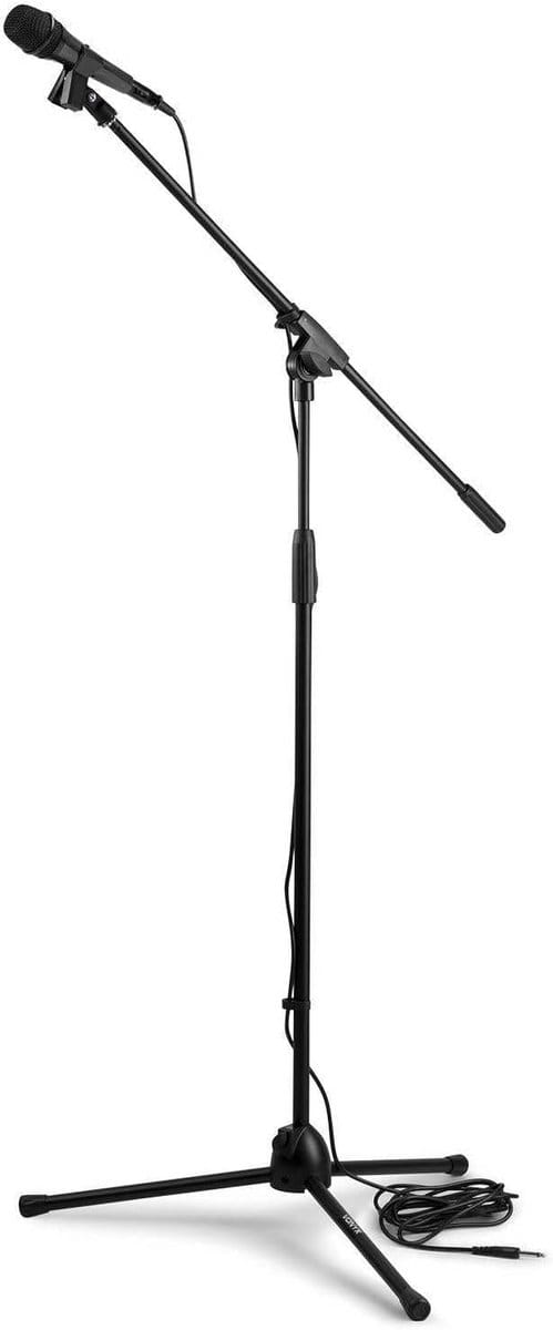 Microfoon Set - Zang Microfoon - Muziek Opnemen - Compleet Met Statief - 5m Kabel - Zwart