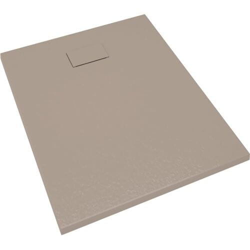 vidaXL - Douchebak - 100x80 - cm - SMC - bruin