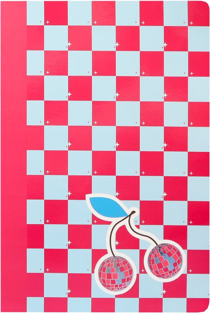 Kangaro schrift B'LOG CHERRY DISCO - formaat A4 - met ruit - met blokmotief - 10 stuks