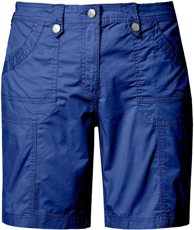 Ulla Popken - Dames - Cargo-bermuda comfortabele tailleband 4-pocket model - Kobaltblauw - Maat 62