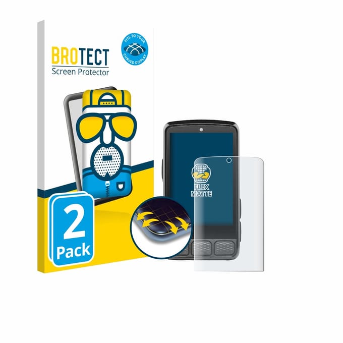 BROTECT - Screenprotector voor Wahoo Elemnt Roam V3 - Folie Beschermfolie matte volledig dekking 2 Stuks