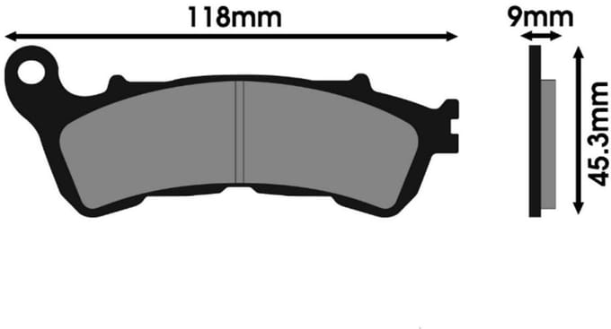 Plaquette de frein Polini pour Scooter Honda 125 Silver Wing Neuf