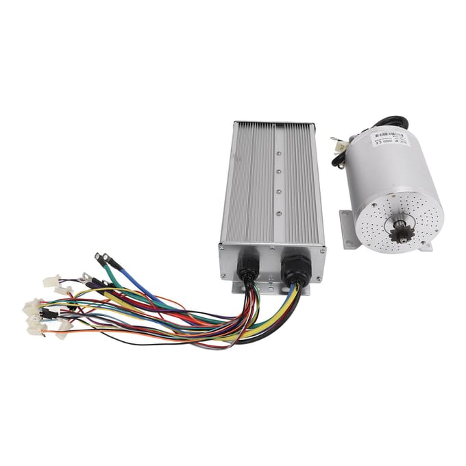 72V 3000W Elektrische Borstelloze DC Motor Kit Hoge Snelheid Motor Controller voor Scooter Fiets gray