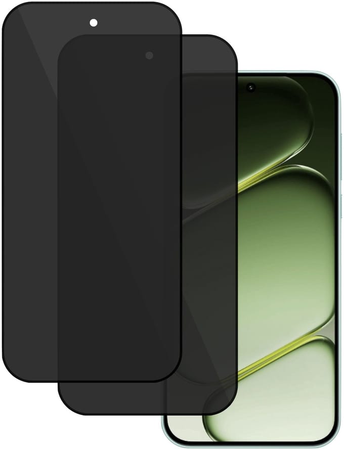 2x TechNow Privé Screenprotector geschikt voor OnePlus Nord 6 Screenprotector - Privacy Beschermglas - Rounded - Privacy Proteqt+