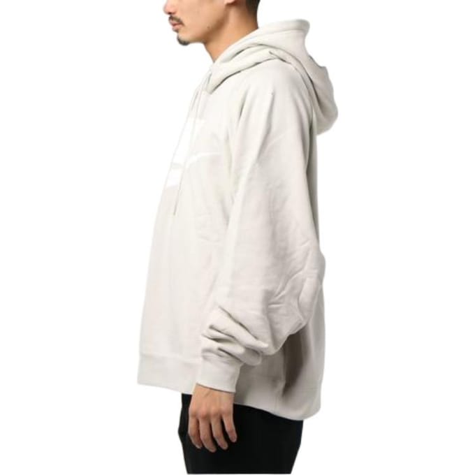 Nike Sweat à capuche à manches longues avec logo imprimé solide pour hommes Blanc AR4855-072 XXL white