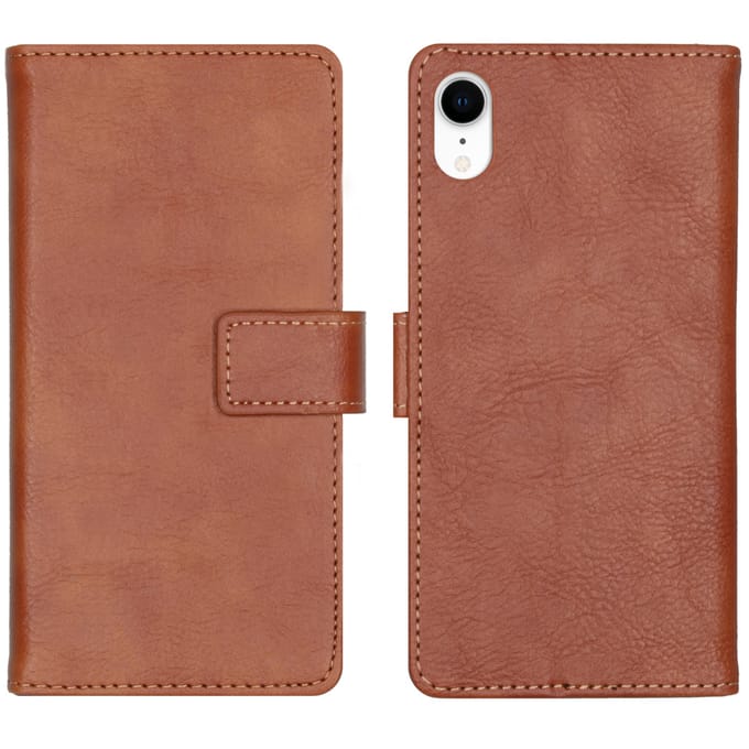 imoshion Hoesje - Geschikt voor Apple iPhone XR - Luxe Bookcase - Bruin