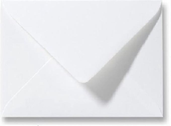 100 Luxe Enveloppen - C7 - wit - 8,1x11,4cm - 110 grams - Geschikt voor A7