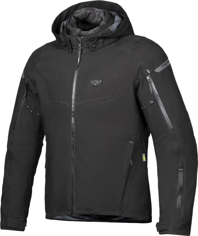Motorjas IXON Burning zwart maat XL