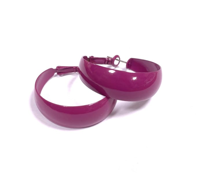Oorringen - Paars - 3.2 Centimeter - 90's Fashion