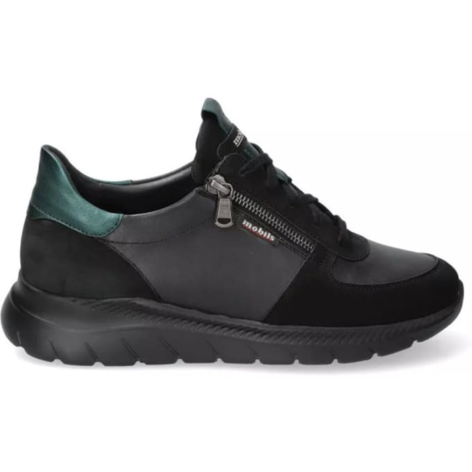 Mephisto Mobils Ryma - dames sneaker - Zwart - maat 38 (EU) 5 (UK)