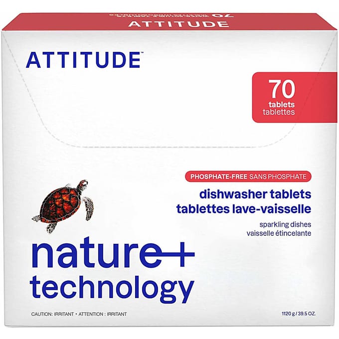 ATTITUDE - Nature+ Dishwasher Tablets 70 Wash