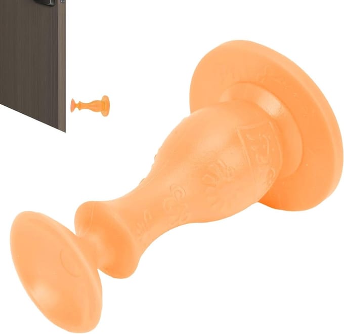 Deurstopper Wasmachine - Deurhouder - Wasmachine Deur - Zuignap Ontwerp - 10.1 cm - Zwart