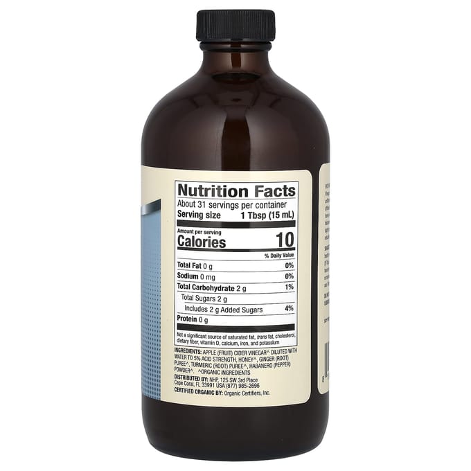 Dr. Mercola, Biologische Keto Appelciderazijn, Pittig, 16 oz (473 ml)