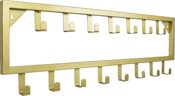 LOFT42 Bono Kapstok – Goud – Metaal – 15 haken - 80x26x4