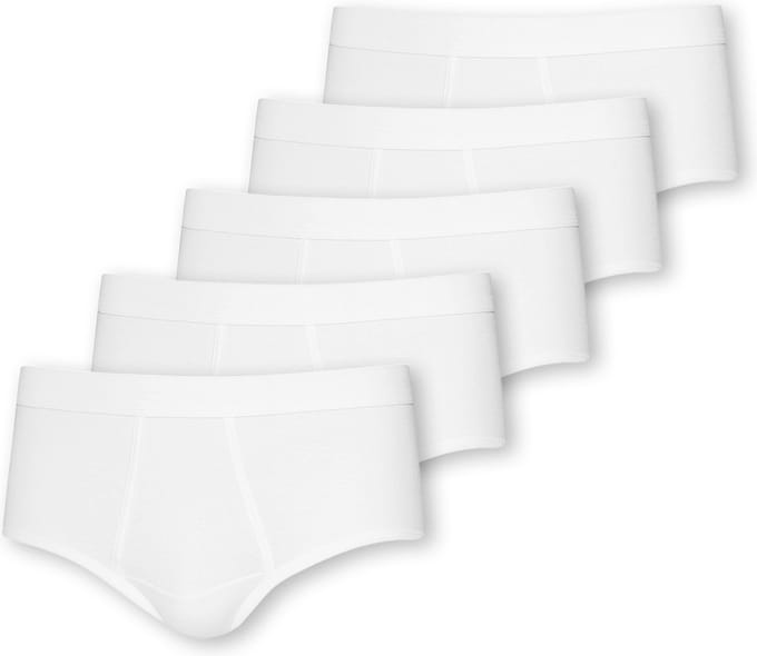 ESGE Heren slip met voorsluiting 5 pack - Fijnrib