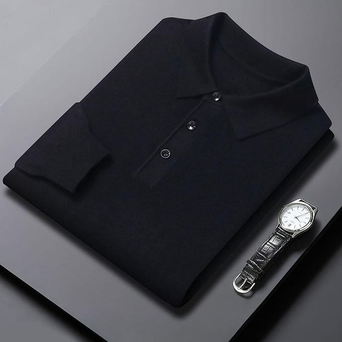 Automne et Hiver Nouveau Pull Pull à Revers pour Homme Pull Polo pour Homme 4XL gray