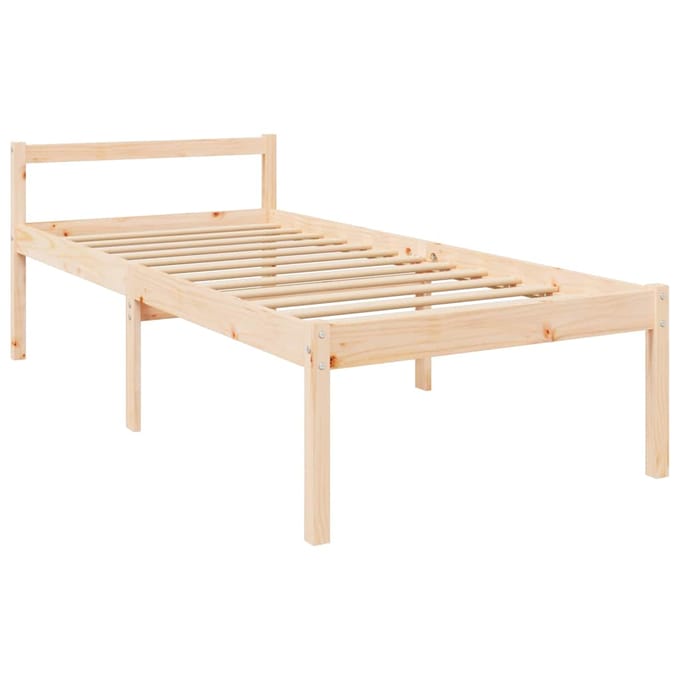 vidaXL - Seniorenbed - massief - grenenhout - 90x200 - cm