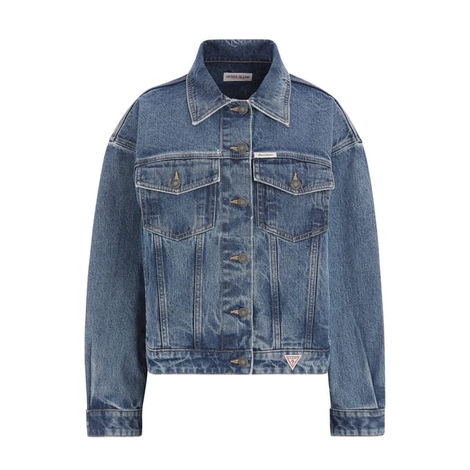 Damesjas van oversized denim Guess Trucker