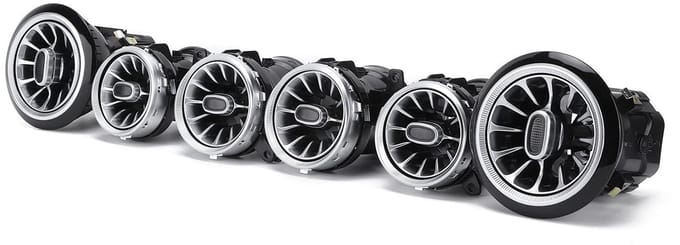 ONF3 - W213 Air Vent Ambient Light - 64 kleuren sfeerverlichting - Plug and Play - vervangingskit voor E-Class W213 C238 - voor interieurstyling