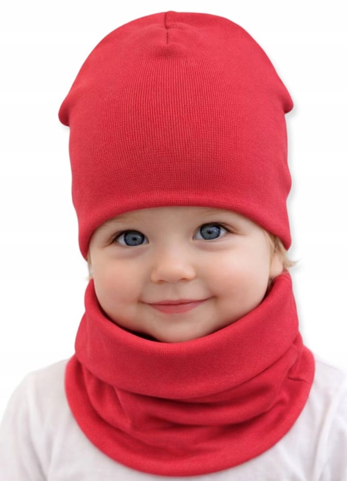 Dartomik - Babymuts Set - Rood - 34/38 - OEKO-TEX