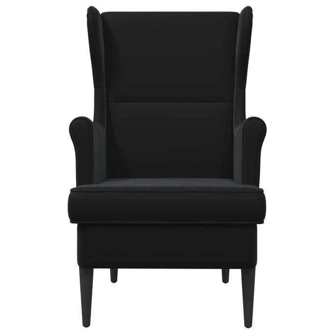 vidaXL - Fauteuil - Zwart - Fluweel