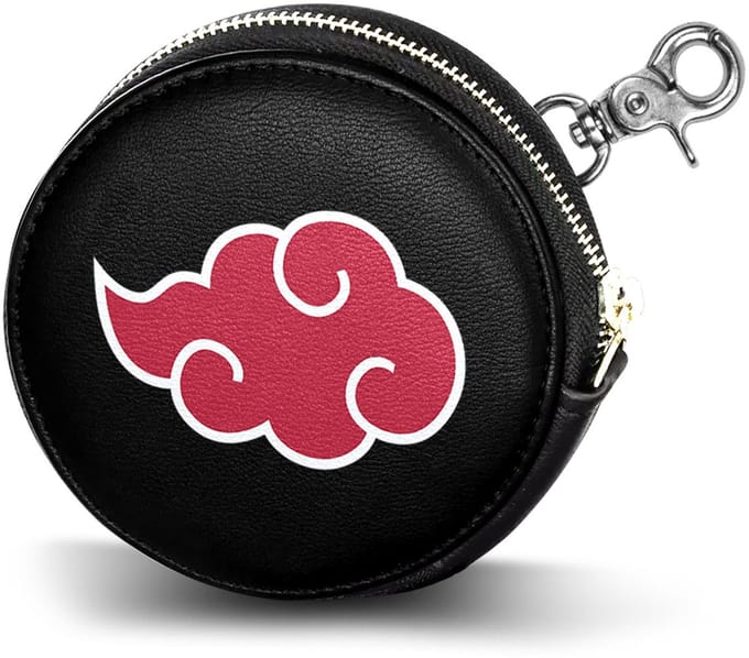 Karactermania - Naruto Wolken - Chibi - Cookie Portemonnee Heren Dames - Geldbeugel - Zwart