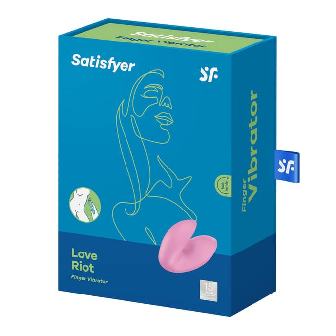 Satisfyer, vingervibrator, Love Riot, veelzijdig, gemaakt van siliconen