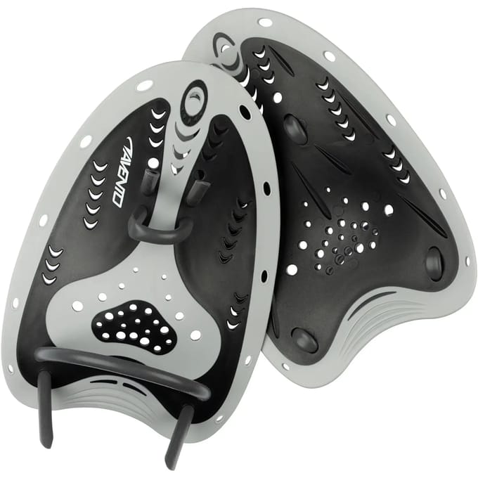 Avento - Zwem Handpeddels - Zilver/Zwart