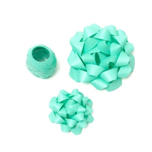 Legami set van strik en lint - aqua