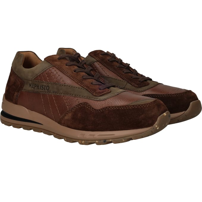 Mephisto Barth Velsport Sneakers - Heren - Cognac - Maat:41