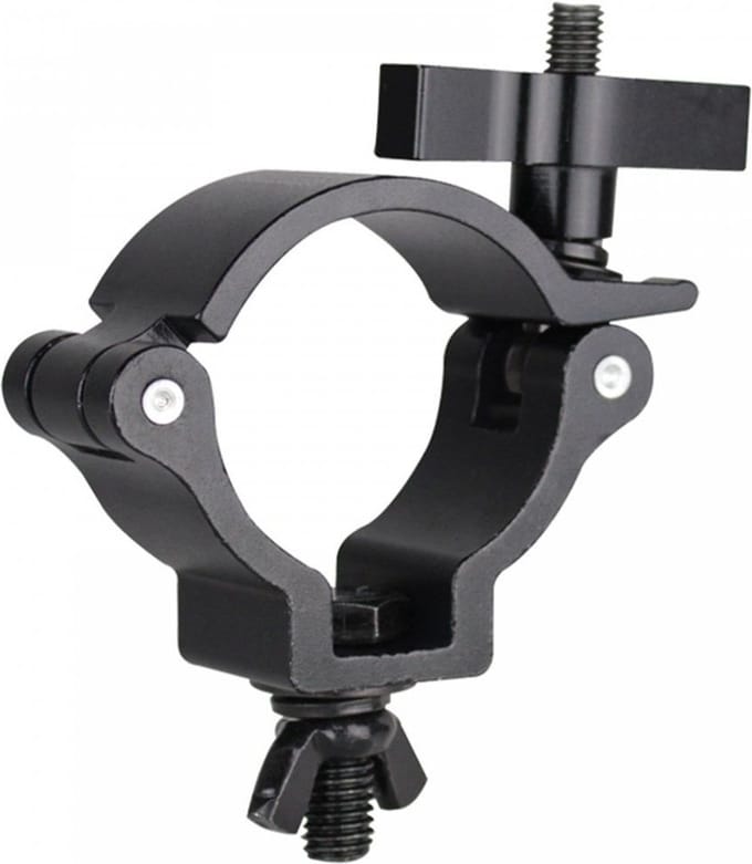 BeamZ BC50B-100N slimline aluminium half coupler tot max. 100kg - Zwart