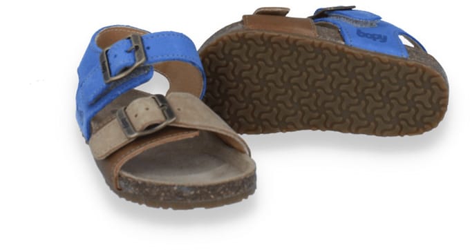 Bopy Jongens Sandaal Cognac/jeans | Maat: 27